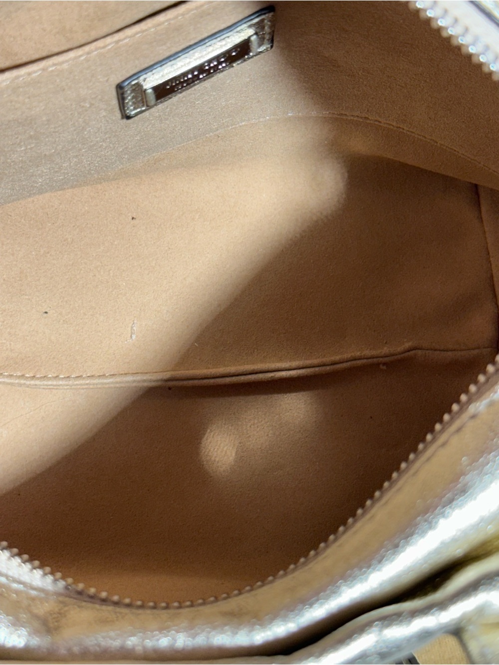 Jimmy Choo Metallic Gold Star-Studded Tote Bag - Picture 5 of 6